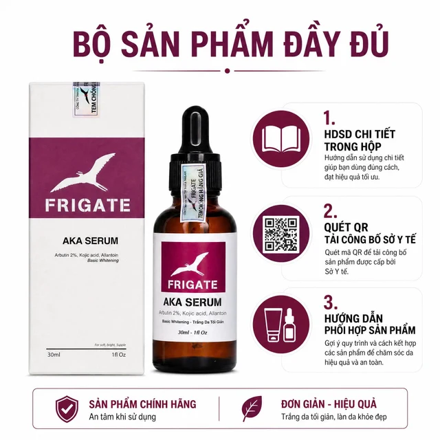 Bộ sản phẩm đầy đủ cùng thông tin hướng dẫn và QR