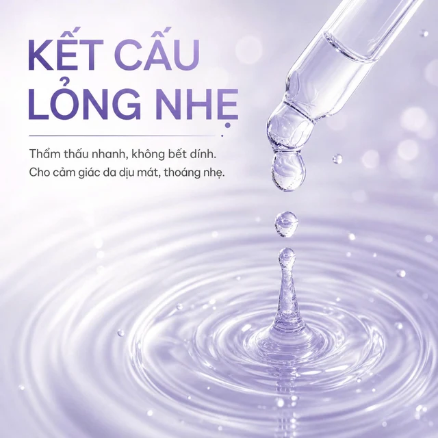 Cận cảnh kết cấu serum trong ống nhỏ giọt