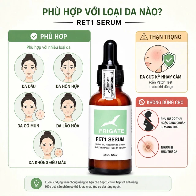 Loại da phù hợp và thận trọng